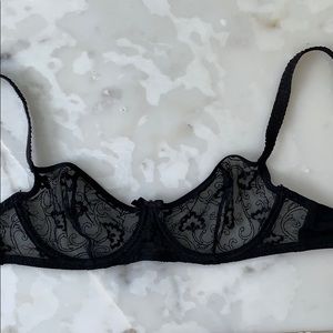 Le Mystere Rouge Black Bra